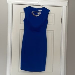 Blue Calvin Klein dress